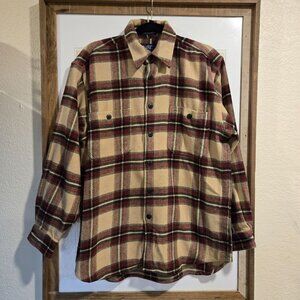 Vintage Muskoka Lakes Soft Plaid Shacket Jacket Men's Medium